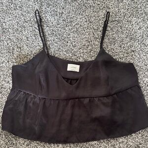 Wilfred Black Crop Camisole
